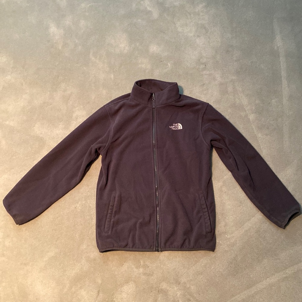 North Face Boy’s Fleece Jacket | Color: Dark Gray | Size: Boy’s XL